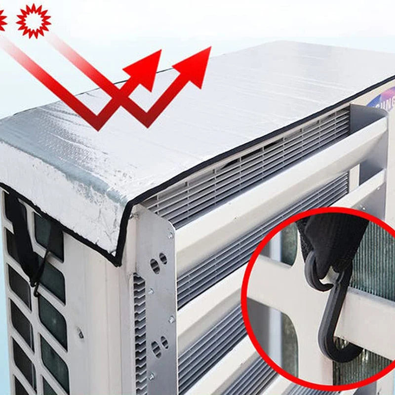 Outdoor Air Conditioner Cover - Energy-Saving, Rainproof, Washing, Dust Prevention, Sun Exposure Protection, AC Cleaning Bag