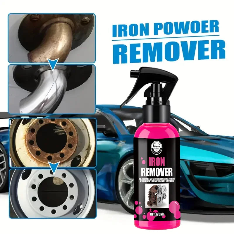 120ML All-Purpose Rust Remover Spray – Fast-Acting Iron Oxidation Cleaner, Restores Shine, Safe Multi-Surface Rust Eliminator for Home & Auto