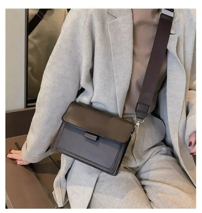 Classic PU Leather Crossbody Bag for Women – Fashion Shoulder Messenger, Travel Handle Flap Handbag