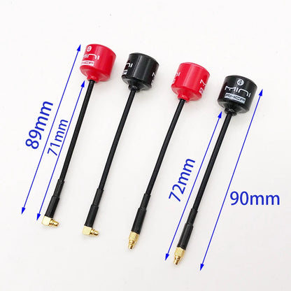 5.8G 4 RHCP Lollipop FPV Antenna – High Gain 2.8dBi SMA/RP-SMA/MMCX/UFL for Racing Drones