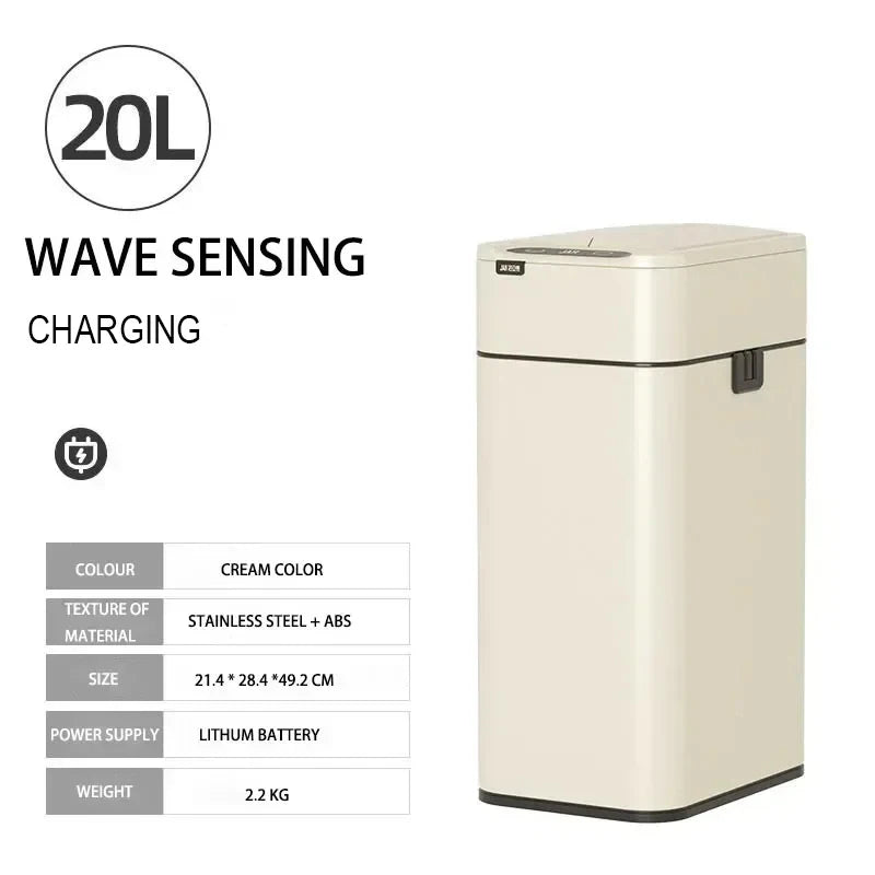 20L Stainless Steel Smart Sensor Trash Can — Automatic Kitchen Food & Waste Bin (15L/20L)