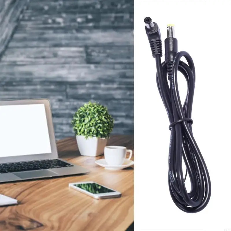 E28E 85W DC Power Cable - DC5521 to DC5525 90 Degree Adapter Cord for Electronic Devices & Power Connections