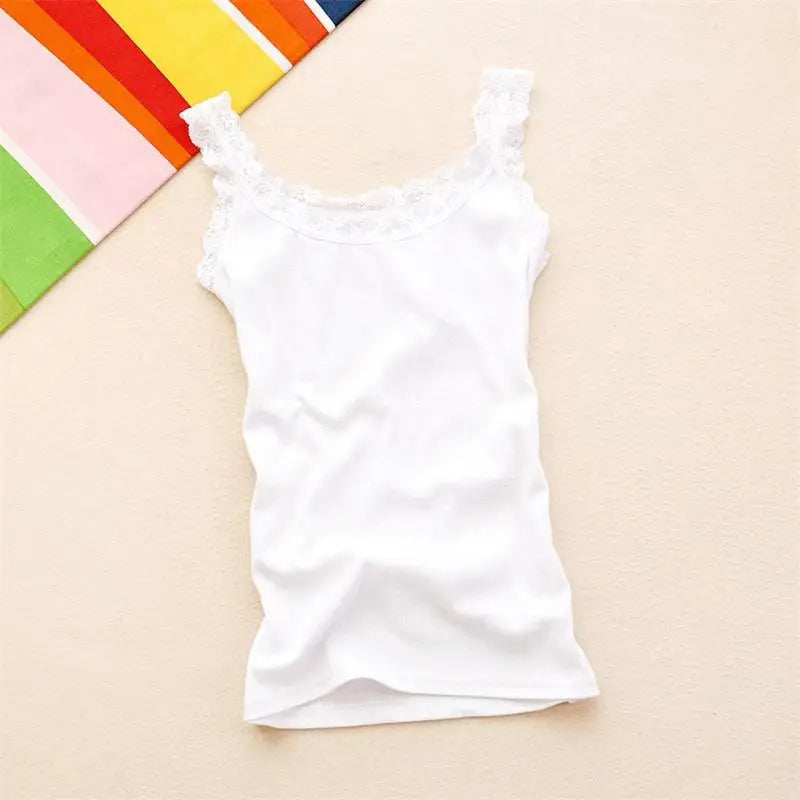 Women's Lace Tank Top - Sleeveless Summer Vest Top for Women, Stylish Casual Innerwear in White & Black