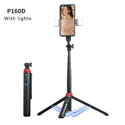 Xiaomi Tripod Selfie Stick – Bluetooth Mobile Tripod Stand with Remote Control, Ring Light & Telescopic Rod