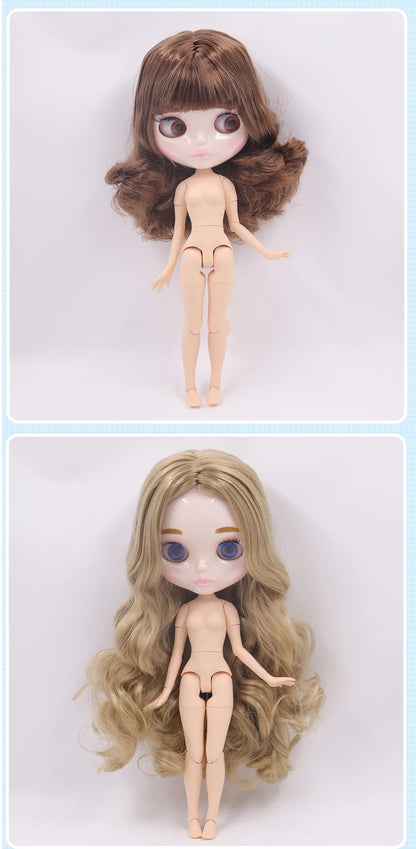 ICY DBS Blythe Doll 1/6 Joint Body 30cm BJD – Shiny Face with Extra Hands, DIY Fashion Doll Gift