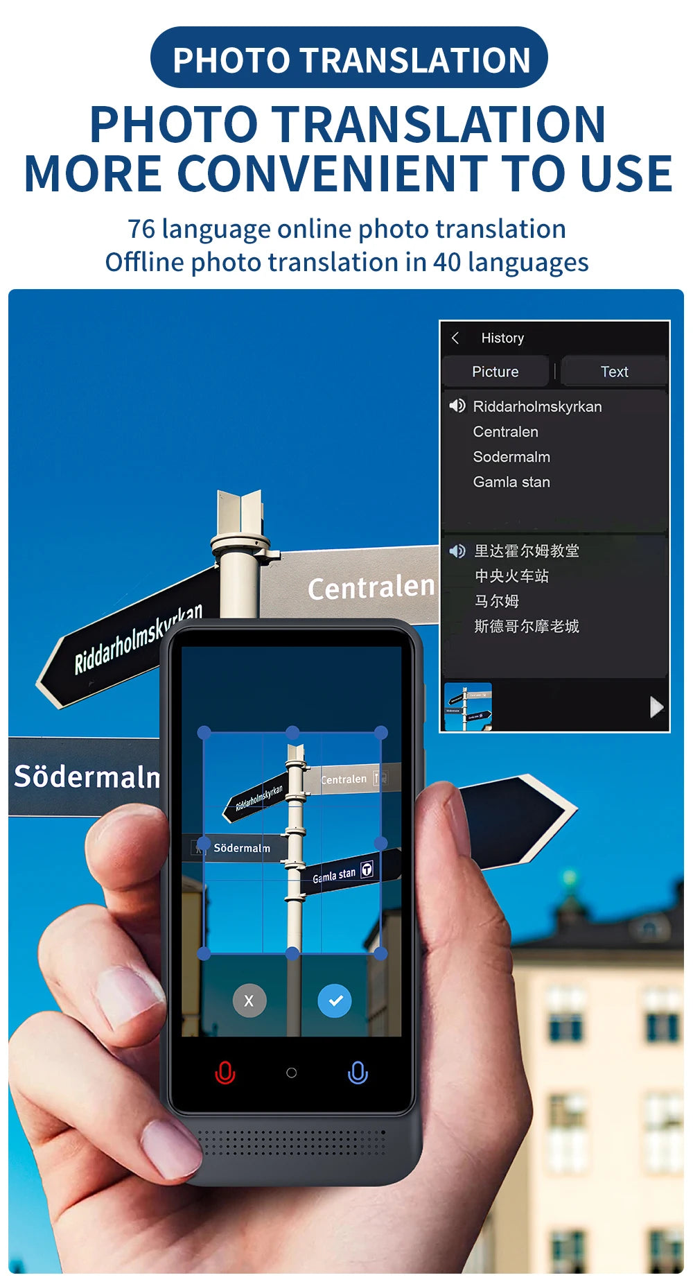 Intelligent Offline Translator – 137 Languages, AI ChatGPT Translation Device for Polish, Ukrainian, Turkish, Russian & More