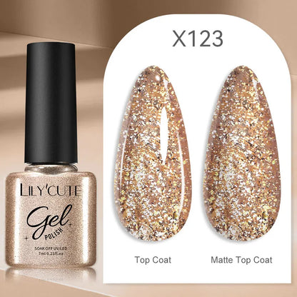 LILYCUTE 5ml Silver Metallic Liner Gel Polish – Super Bright UV Nail Art Stripe & Drawing Paint Varnish, Mirror Effect Graffiti Gel