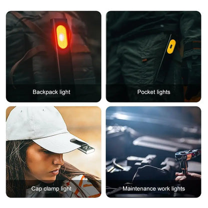 Rechargeable 550LM LED Keychain Flashlight — Mini Pocket Torch Lantern with Magnet for Emergency & Work