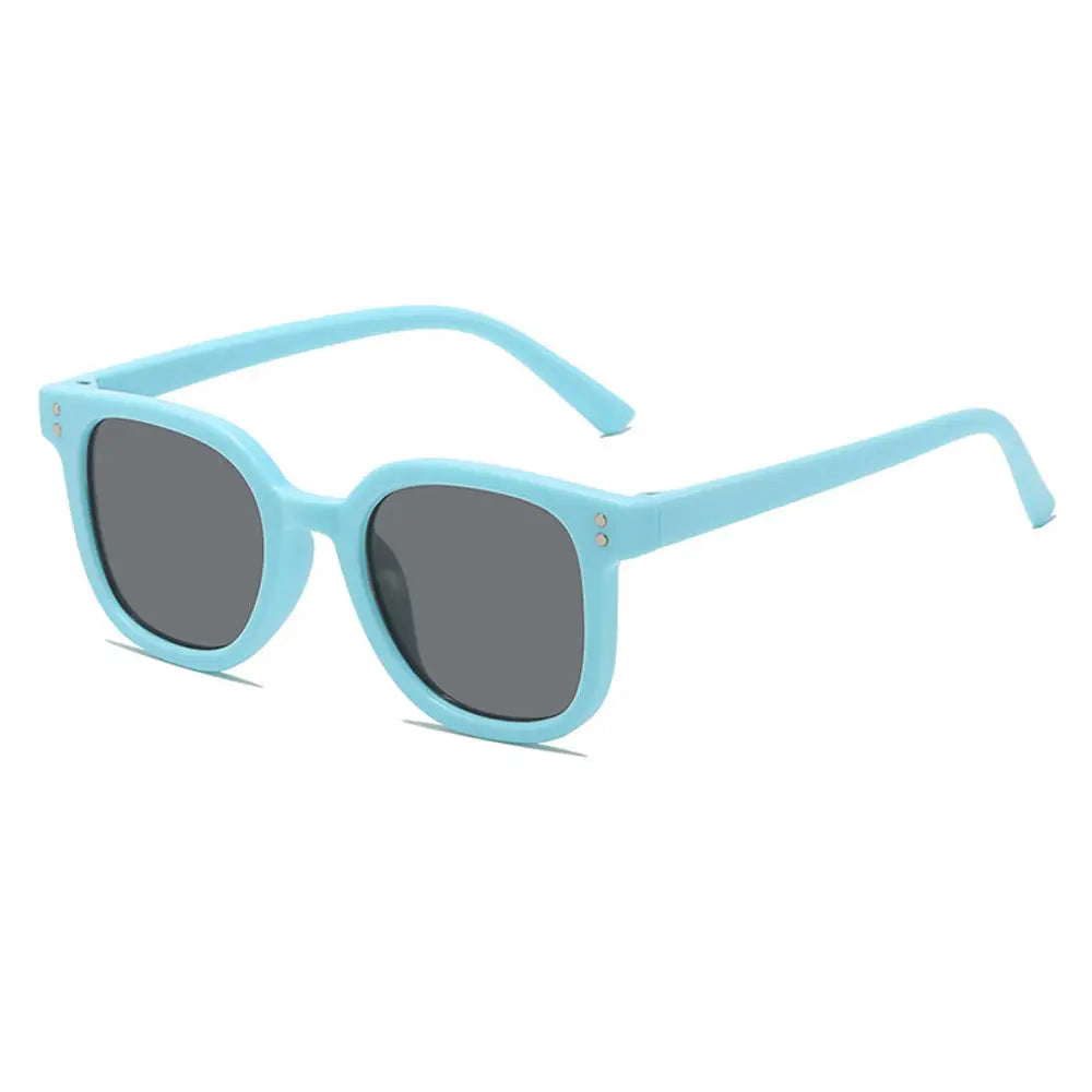 KLASSNUM 2026 Kids Sunglasses – Large Square UV Protection Shades for Ages 2–8, Trendy Black Sun Glasses for Boys & Girls Outdoor Travel