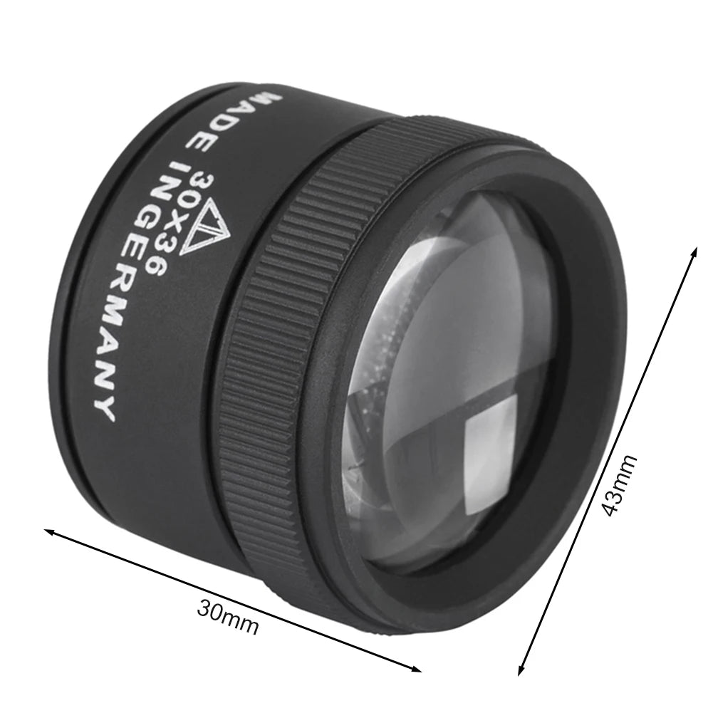 30X Monocular Magnifier – HD K9 Optical Lens Pocket Loupe for Watch & Jewelry Repair
