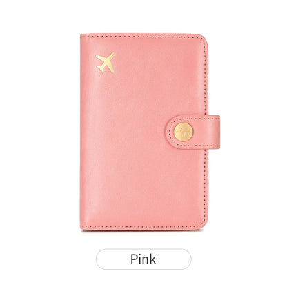 Minimalist RFID Passport Clip Multifunctional PU Leather Wallet – ID & Credit Card Holder Travel Accessory