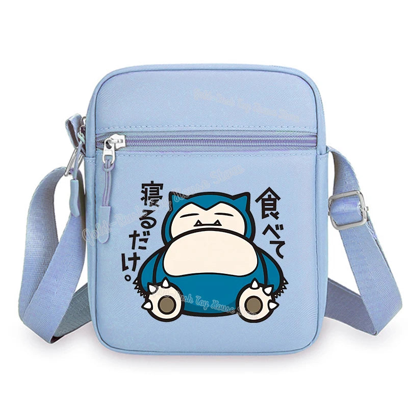 Pokemon Pikachu Cartoon Shoulder Bag – Large Crossbody Messenger Bag for Boys & Girls School Handbag