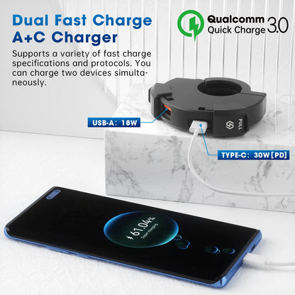 Aluminum Motorcycle Handlebar Phone Holder – Anti-Vibration Navigation & Mirror Mount Stand