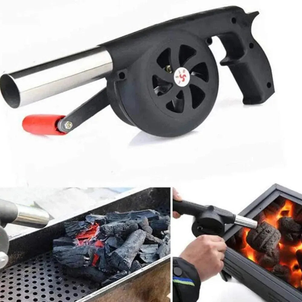 Handheld Household Barbecue Blower - Portable Small Hair Dryer for Outdoor BBQ Accessories