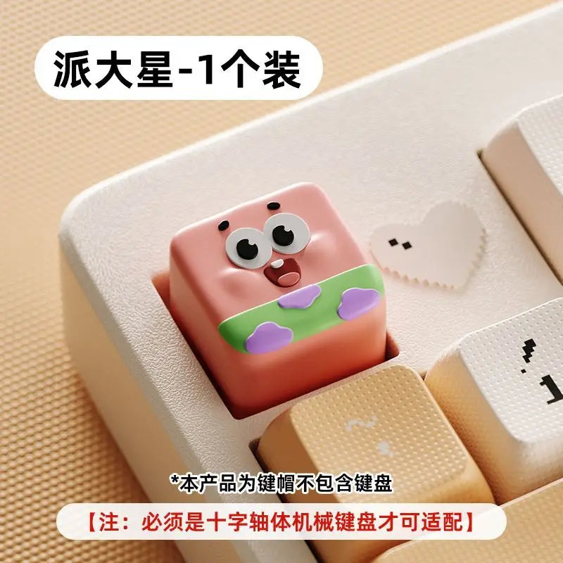 Spongebob Squarepants Mechanical Keyboard Keycap – Creative Single-Pack Decoration