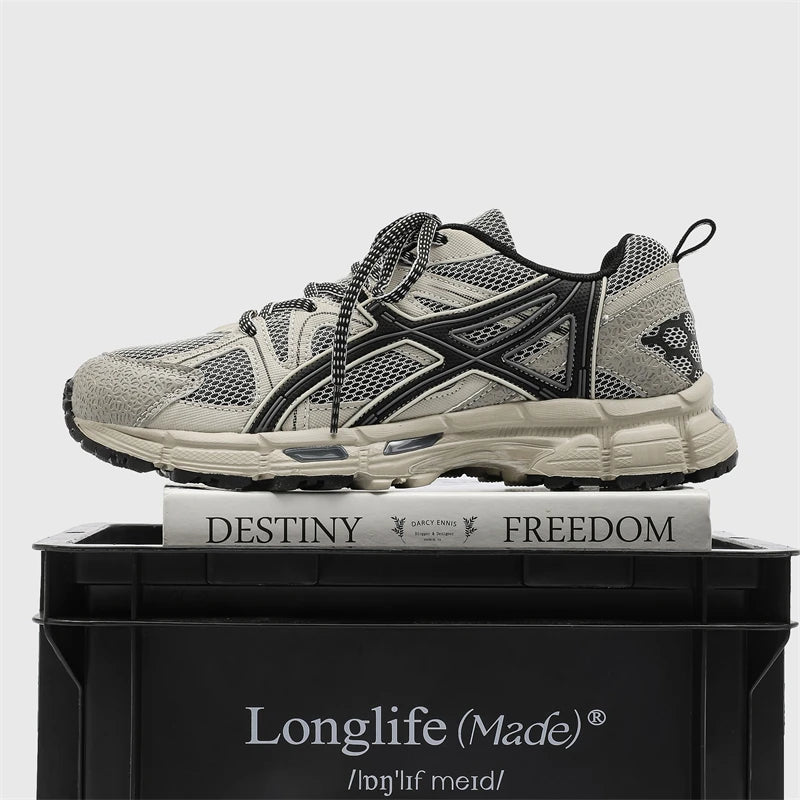 Men’s Casual Running Sneakers - Breathable Lace-Up Walking & Jogging Shoes for Outdoor Leisure