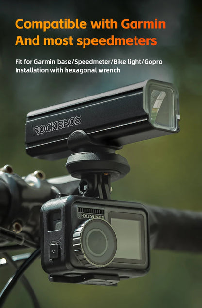 ROCKBROS Light Bracket – Nylon Bicycle Code Table Holder for Mountain & Road Bikes, Sports Camera & Lamp Extension Base