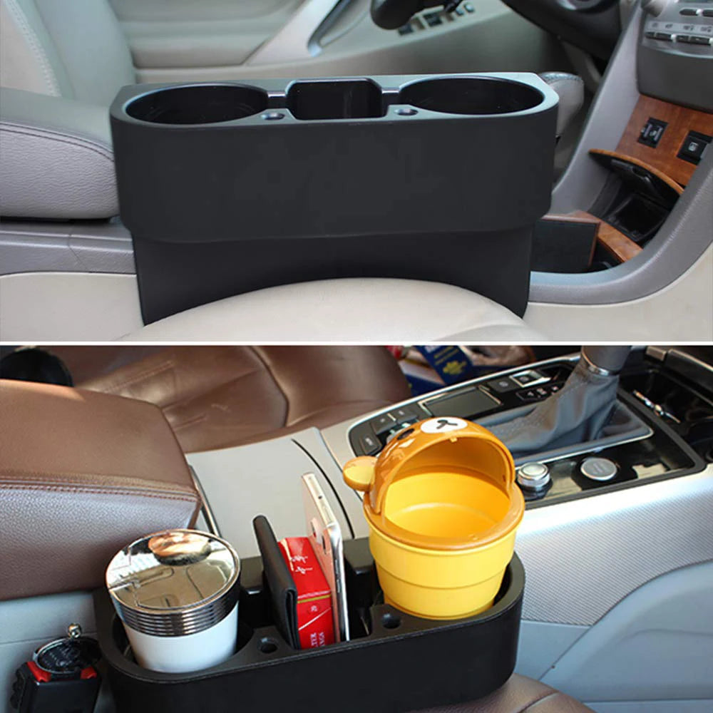 Car Cup Holder & Seat Gap Organizer: Water Cup, Drink Bottle, Phone, Keys Storage Stand - Auto Styling Accessories
