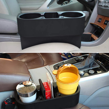 Car Cup Holder & Seat Gap Organizer: Water Cup, Drink Bottle, Phone, Keys Storage Stand - Auto Styling Accessories
