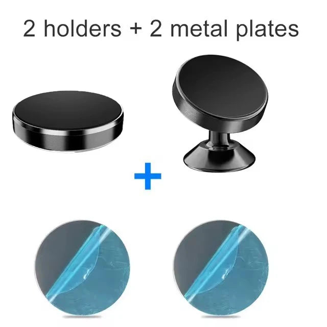 Magnetic Car Phone Holder - Secure Dashboard Mount for iPhone, Samsung, Xiaomi, Huawei, OnePlus, and GPS Devices