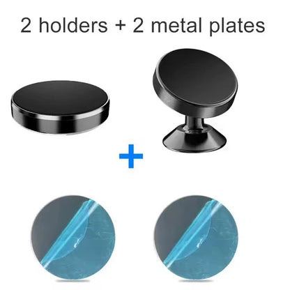 Magnetic Car Phone Holder - Secure Dashboard Mount for iPhone, Samsung, Xiaomi, Huawei, OnePlus, and GPS Devices
