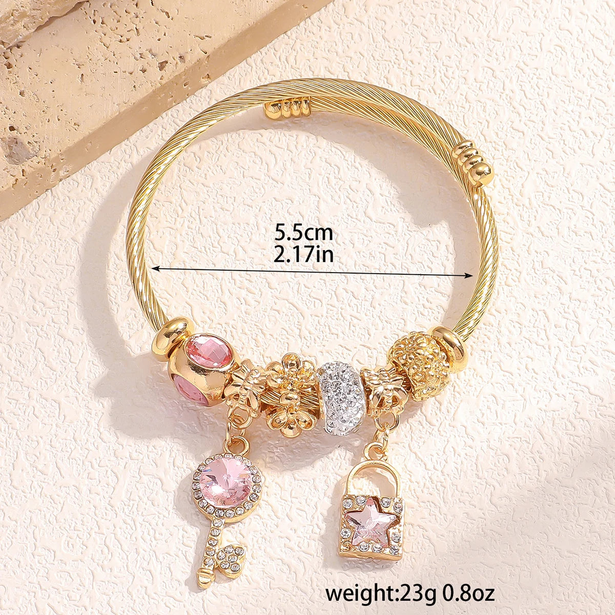 Fashionable Women's Stainless Steel Multi-Element Bracelet – Ideal for Daily Wear, Parties & Festival Gifts