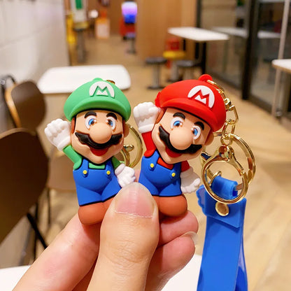 Super Mario Figurine Keychain - Cute Character Backpack Pendant, Doll Charm & Collectible Gift