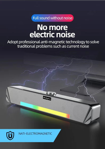 Lenovo TS33 Bluetooth 5.0 Speaker - Original Desk Subwoofer with AUX, Surround Sound for Home & Movies