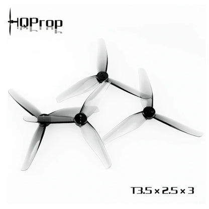 HQProp T3.5X2.5X3 3525 Propellers - 3-Blade CW/CCW Drone Props, 1.5mm Shaft, 8 Pairs (16 Pieces)