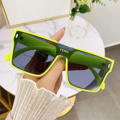 Luxury Vintage Square Sunglasses – Fashion Designer UV400 Sunshade Eyewear for Women & Men