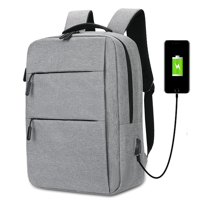 Multi-Layer Zipper Laptop Backpack 13–15 Inch – Business Travel Computer Bag for Men & Women