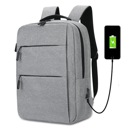 Multi-Layer Zipper Laptop Backpack 13–15 Inch – Business Travel Computer Bag for Men & Women