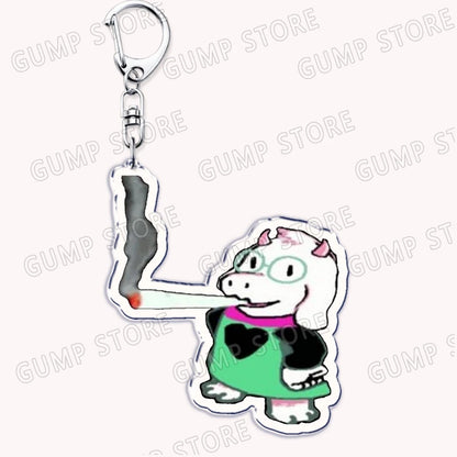 Deltarune & Undertale Keychains – Ralsei, Kris, Susie & Spamton Fan Gaming Accessories