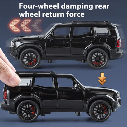 1:32 Toyota Prado Land Cruiser Alloy Diecast Model Car – Off-Road Toy for Kids & Collectible Gift