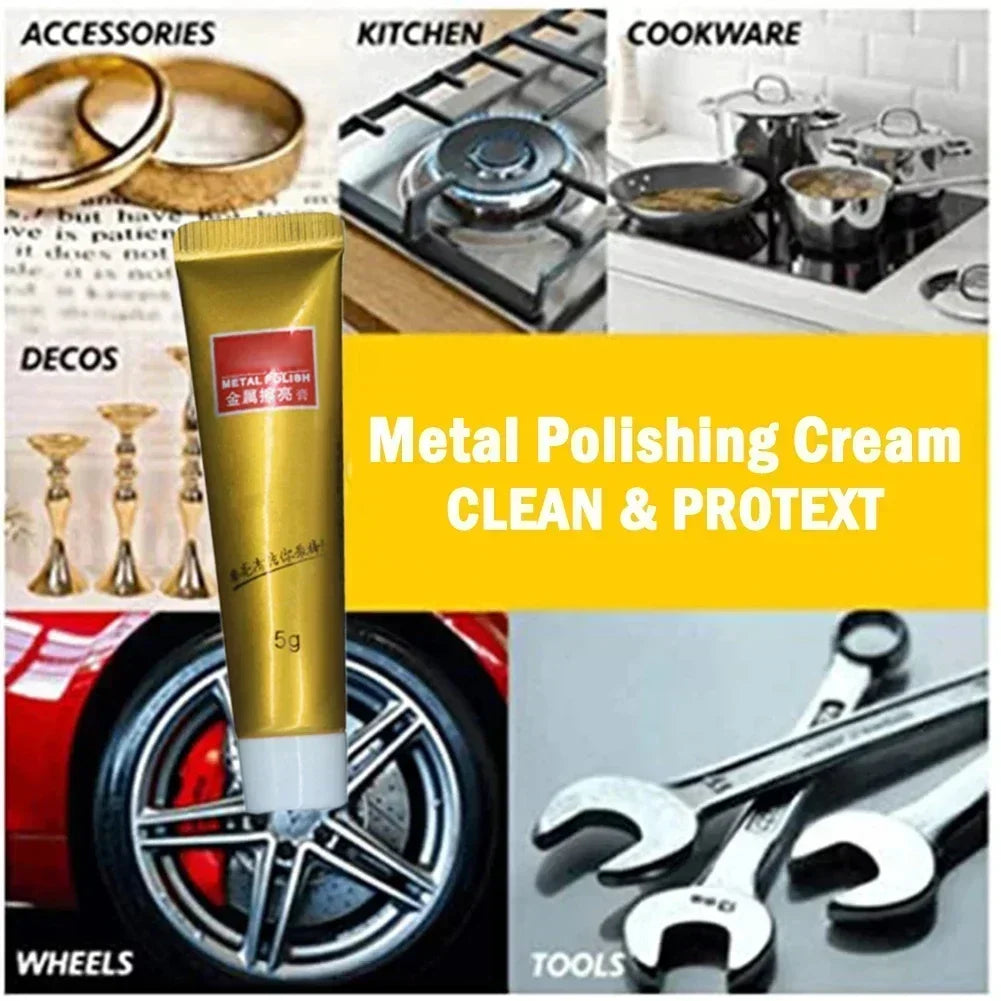 5g/10g/15g Metal Polishing Cream – Wax Paste for Stainless Steel, Ceramic, Watch Polishing, Rust Remover