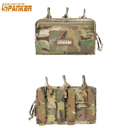 Tactical MOLLE Triple Magazine Pouch – Open-Top Universal Cartridge Holder & Accessories Bag