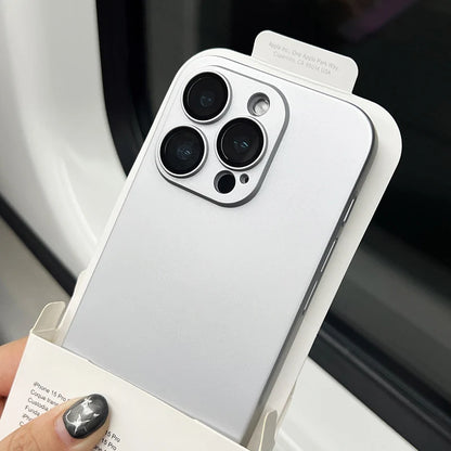 Ultra-Thin Matte iPhone Case - Slim Shockproof PC Cover with Glass Camera Protection for iPhone 11–16, Plus & Pro Max Models