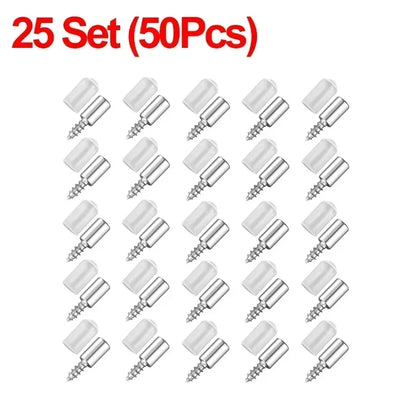 100/10PCS Self-Tapping Shelf Support Pegs – Wardrobe Partition Brackets with Non-Slip Sleeve for Fixed Shelf Installation Support