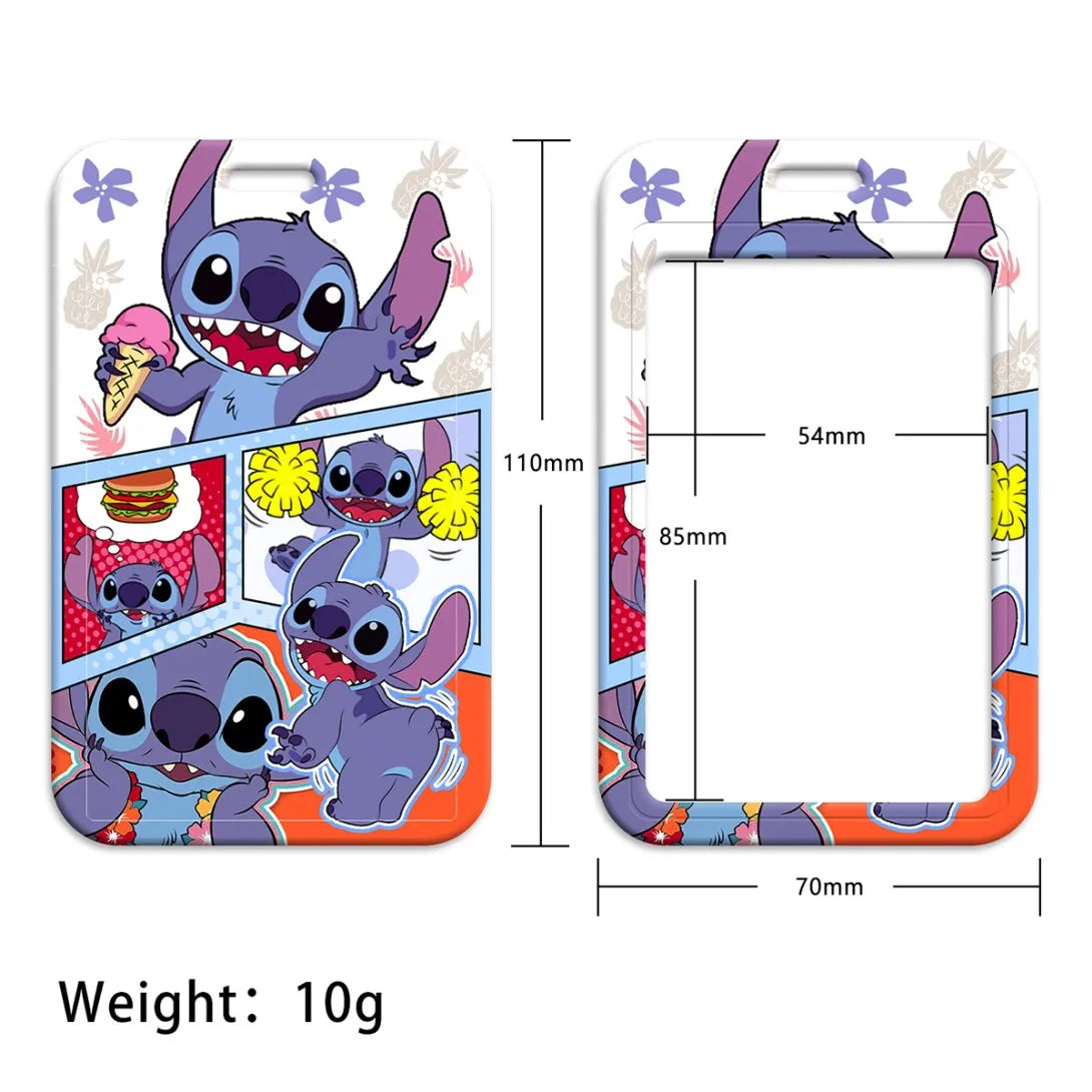 Cute Alien & Angel Cartoon Credential Holder Lanyard for Key, Card Badge & Gym Accessories