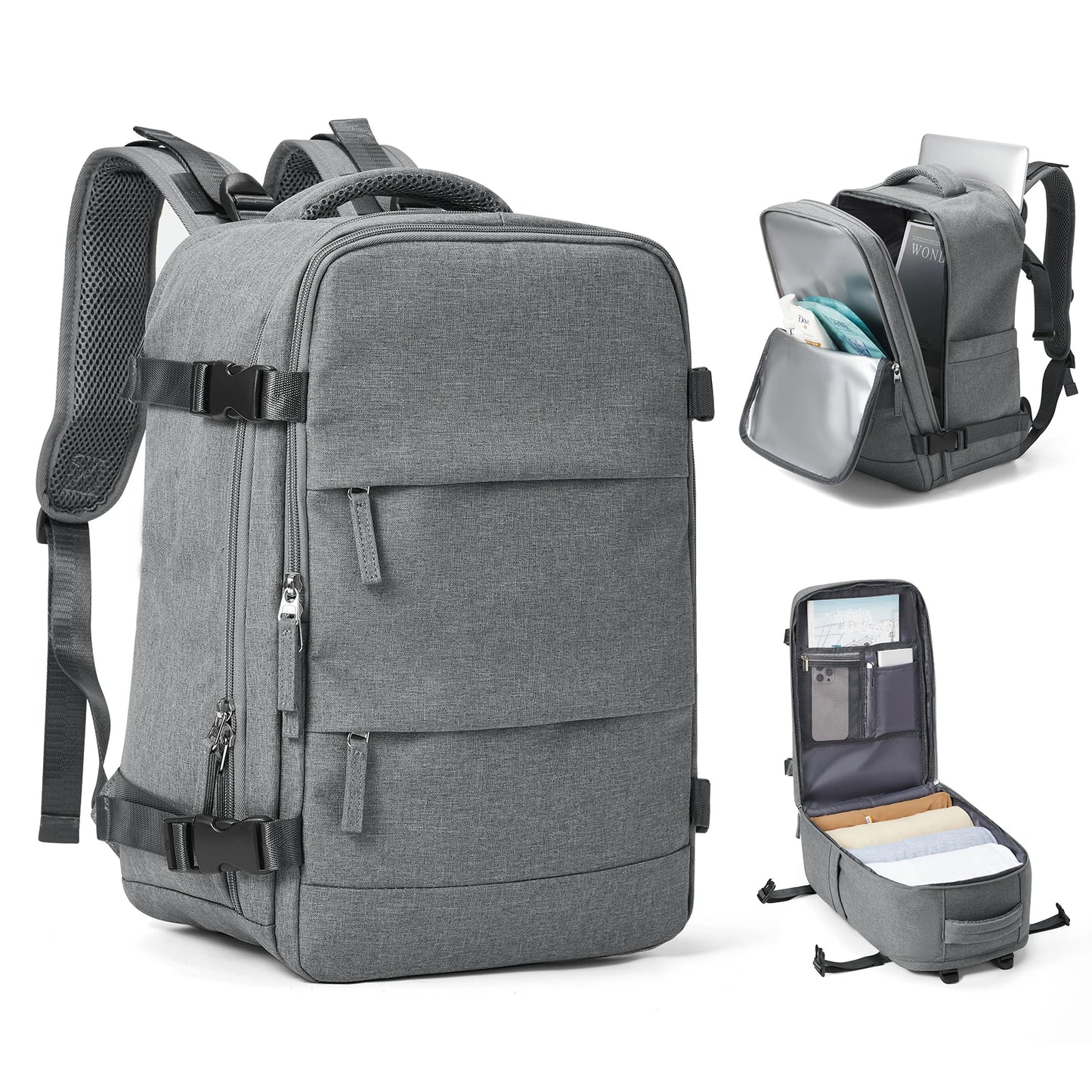 Travel Backpack 40x20x25cm – Cabin Bag for Ryanair, Airplane Carry-On, School, Laptop & Leisure, Women & Men