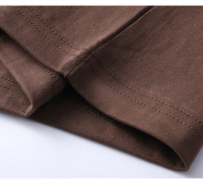 100% Pure Cotton Men’s Summer T-Shirt – High-End Short Sleeve Round Neck Breathable Fashion Top