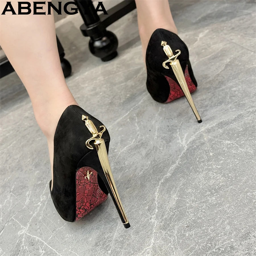 Women’s Pointed Toe Stiletto Heels - Sexy Thin High Heel Gladiator Dress Shoes for Summer Fashion