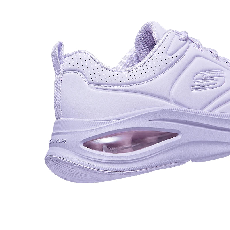 Skechers Women's Running Shoes - Leather Lace-Up Outdoor Sneakers, Anti-Skid Sports Tennis & Lightweight Walking Shoes