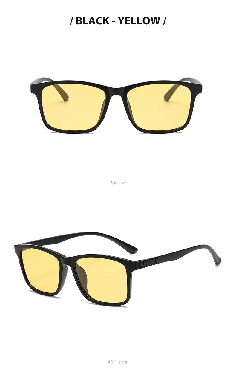 2024 New Men’s Business Polarized Square Frame Sunglasses – Fashion Outdoor Fishing & Driving Eyewear