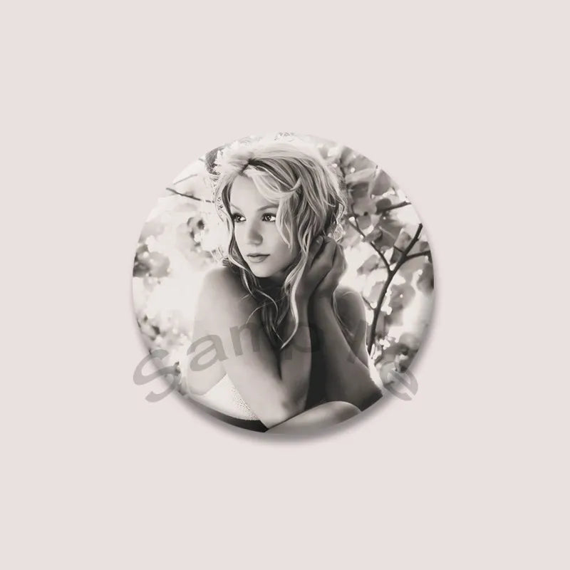 Britney Spears Music Brooch Pin – Pop Singer Badge Jewelry for Bags & Clothing, Fan Collection Accessories & Gift Item