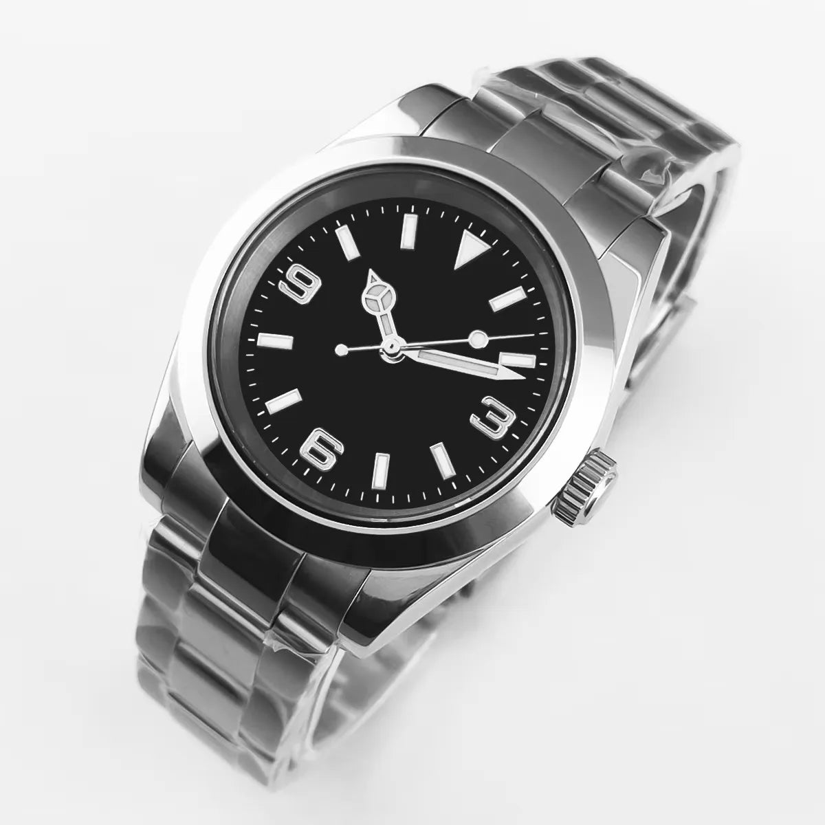 Corgeut 36mm/39mm Luxury Automatic Mechanical Watch – Sapphire Crystal, 10Bar Waterproof, Classic Number Dial Men’s Wristwatch