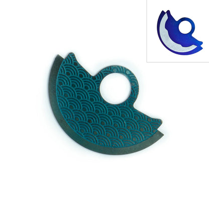 Automatic Watch Rotor Metal Guard - Wavy Pattern Replacement Part for NH35 NH36 4R35 4R36 7S Movements & SKX007 Repairs