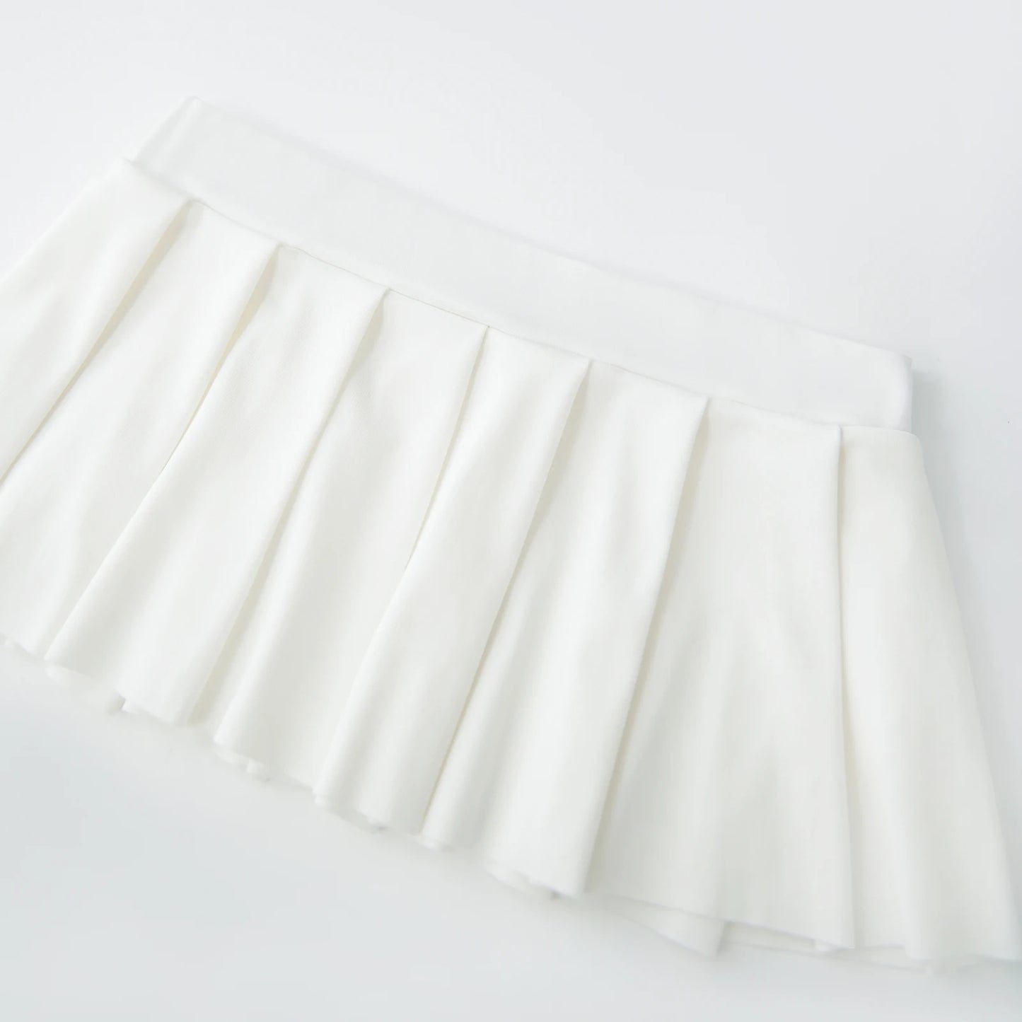 Women’s Summer High Waist Mini Pleated Skirt — Solid Color School & Party Skirt
