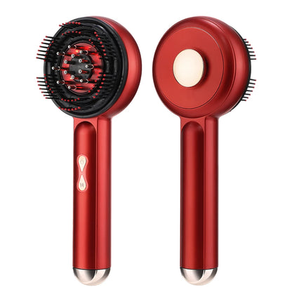 Electric Scalp Massage Comb – Red Light Therapy Hair Growth Brush with Vibration, Anti-Hair Loss & Oil Applicator