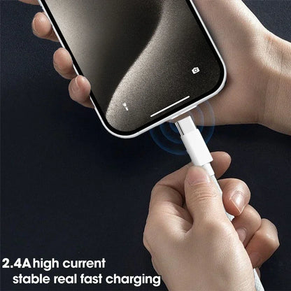 Nylon Braided USB-C Fast Charging CarPlay Cable for iPhone 15/15 Pro/15 Pro Max/15 Plus